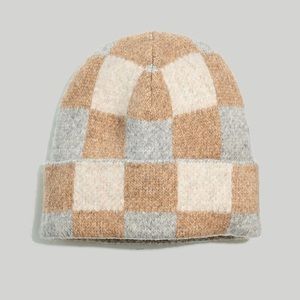 NWT Madewell Checked Beanie